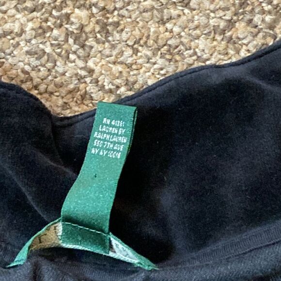 Ralph Lauren Black Lightweight Velvet Women’s Jacket Size L - Picture 12 of 12